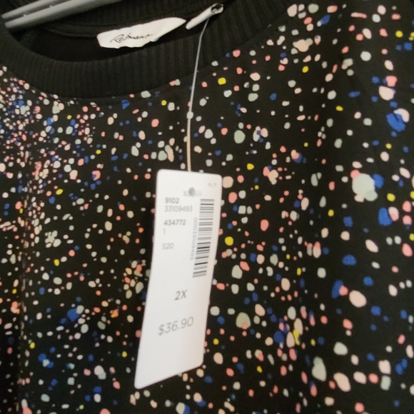 Raglan mixed media top - Picture 5 of 5